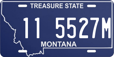 MT license plate 115527M