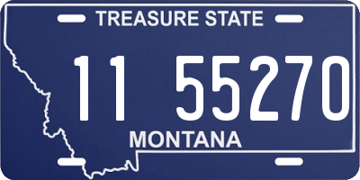 MT license plate 115527O