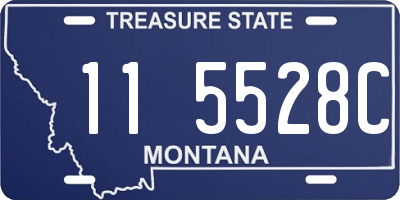 MT license plate 115528C