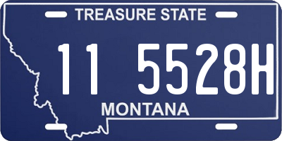 MT license plate 115528H