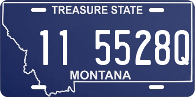 MT license plate 115528Q