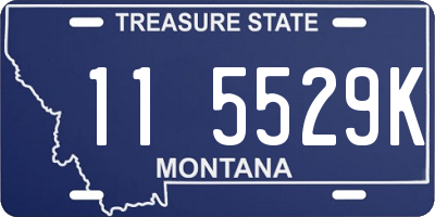 MT license plate 115529K