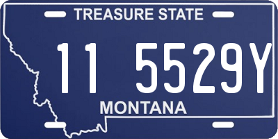 MT license plate 115529Y