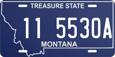 MT license plate 115530A