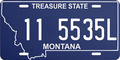 MT license plate 115535L