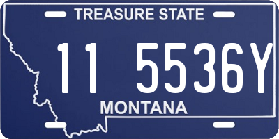 MT license plate 115536Y