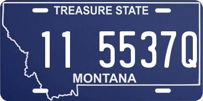 MT license plate 115537Q