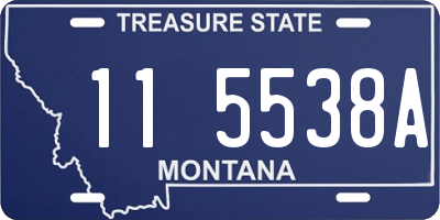MT license plate 115538A