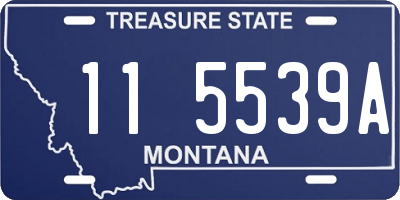MT license plate 115539A