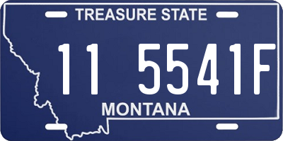 MT license plate 115541F