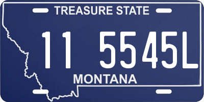 MT license plate 115545L