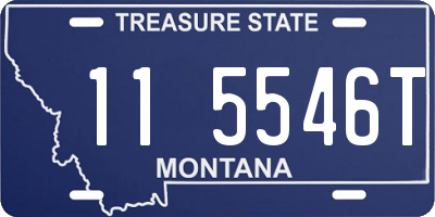 MT license plate 115546T