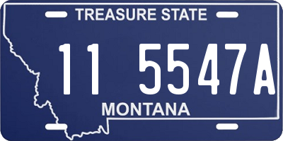 MT license plate 115547A