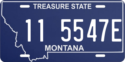 MT license plate 115547E