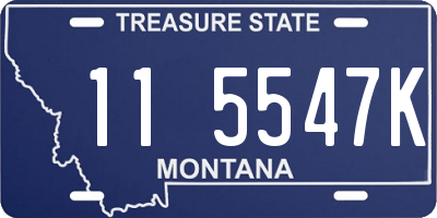 MT license plate 115547K