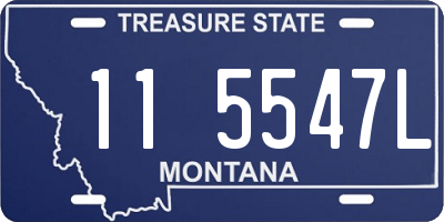 MT license plate 115547L