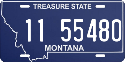 MT license plate 115548O