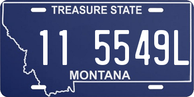 MT license plate 115549L