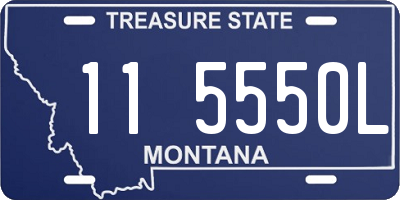 MT license plate 115550L