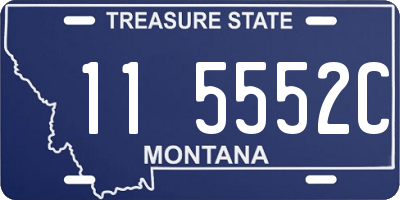 MT license plate 115552C