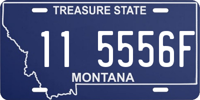 MT license plate 115556F