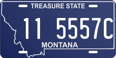 MT license plate 115557C