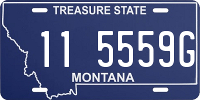 MT license plate 115559G