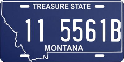 MT license plate 115561B