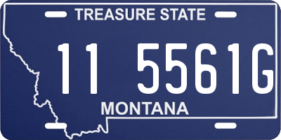 MT license plate 115561G