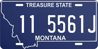MT license plate 115561J