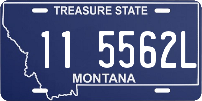 MT license plate 115562L