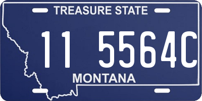 MT license plate 115564C