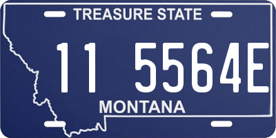 MT license plate 115564E