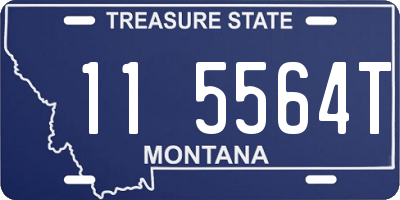 MT license plate 115564T