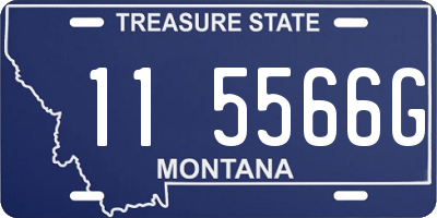 MT license plate 115566G