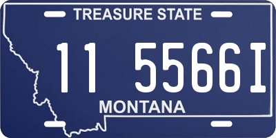 MT license plate 115566I