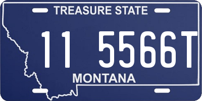 MT license plate 115566T