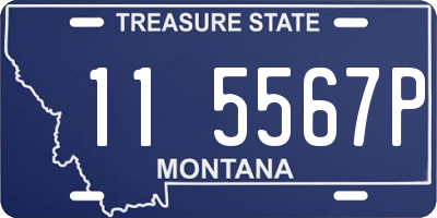 MT license plate 115567P