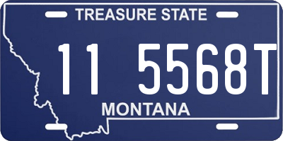 MT license plate 115568T