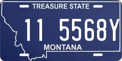 MT license plate 115568Y