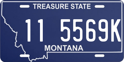 MT license plate 115569K