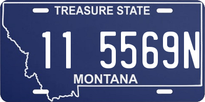 MT license plate 115569N