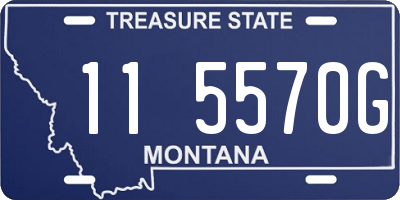 MT license plate 115570G