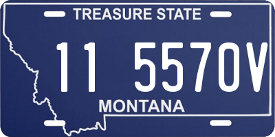 MT license plate 115570V