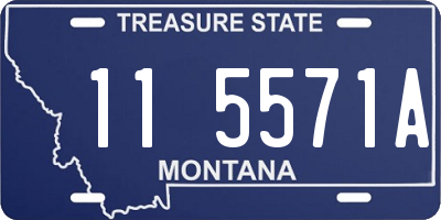 MT license plate 115571A