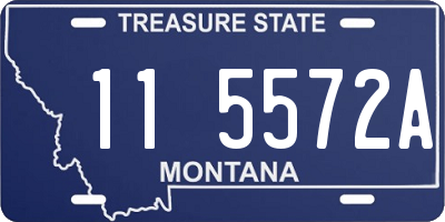 MT license plate 115572A