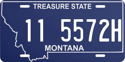 MT license plate 115572H