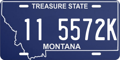 MT license plate 115572K