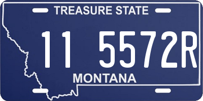 MT license plate 115572R