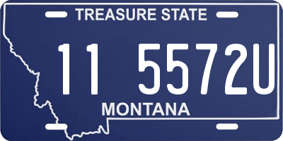 MT license plate 115572U